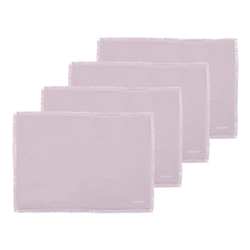 Ecology Fray Set of 4 Placemats Lilac