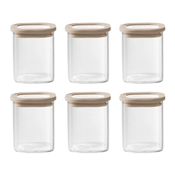 Store S6 Square Spice Jars