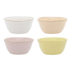 Ecology Ottawa Set of 4 Rice Bowls 13.5cm
Frost, Lemon, Peach, Lilac