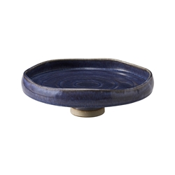 Ecology Rhodes Footed Plate 29cm  Midnight 