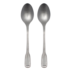 Ecology Anais Set of 2 Serving Spoon Vintage Silver