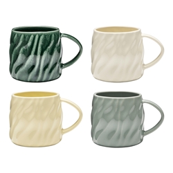 Ecology Ondra Set of 4 Mugs 390ml Assorted