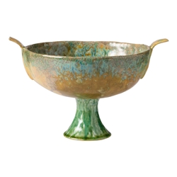 Ecology Fieldstone Footed Bowl With Handles 26cm Verde
