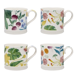 Ecology Market Garden Set of 4 Mugs 400ml