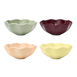 Ruffle Set of 4 Dip Bowls Asst