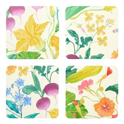 Ecology Market Garden Set of 4 Coasters 10cm