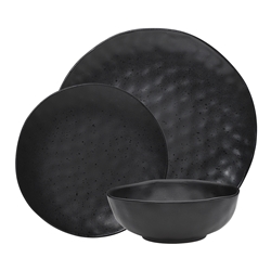 Ecology Speckle 12 Piece Dinner Set Ebony