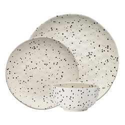 Speckle 12pce Dinnerset Polka