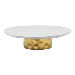Speckle Footed Cake Stand Milk