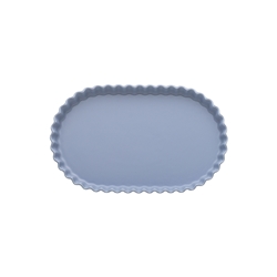 Ecology Ruffle Oval Serving Bowl Twilight 25cm