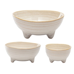Ecology Ottawa Set of 3 Nesting Bowls White