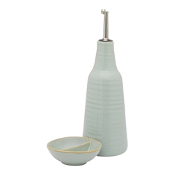 Ecology Ottawa Oil Bottle and Salt Dish Set Midday