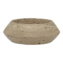 Ecology Earth Sided Bowl 14.5cm Travertine Marble