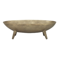 Ecology Ingot Oval Footed Bowl 47cm Gold