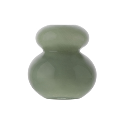 Ecology Pebble Vase 14cm Opal Leaf