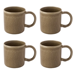 ALLERY SET OF 4 MUGS MOCHA