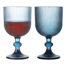 Porto Brittany Set of 4 Goblets 325ml Bleu
