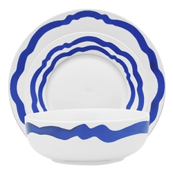 Porto La Mer 12 Piece Dinner Set Indigo