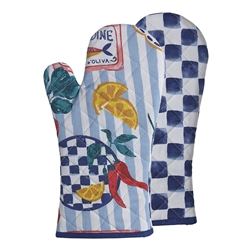 Porto Cucina Set of 2 Oven Gloves 18x32cm
