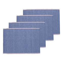Porto Lola Set of 4 Ribbed Placemats 33x45cm Lilac