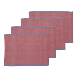 Porto Lola Set of 4 Ribbed Placemats 33x45cm Fuchsia