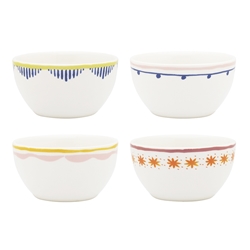 Porto Fiesta Set of 4 Dip Bowls 11cm Assorted