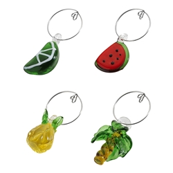 Fiesta Set of 4 Wine Charms
