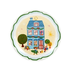 Porto Night Before Side Plate 20cm Tall House