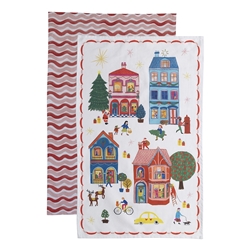 Porto Night Before Set of 2 Tea Towels