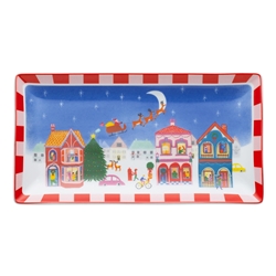 Night Before Rect Platter 29cm