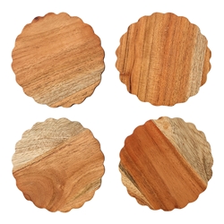 Porto Cleo Set of 4 Round Coasters 10cm