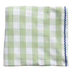 Porto Gingham Table Cloth 230cm Sage