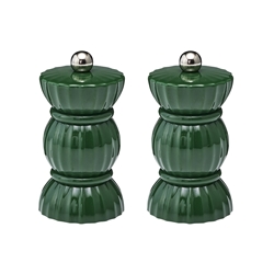 Porto Bon Bon Salt and Pepper Grinders 10cm Forest