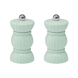 Porto Bon Bon Salt and Pepper Grinders 10cm Sage