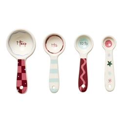 Porto 'Tis The Season Set of 4 Measuring Spoons