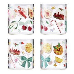 Porto 'Tis The Season Set of 4 Tumblers 320ml