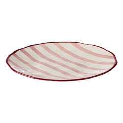 Porto Sable Round Platter 35cm Raspberry