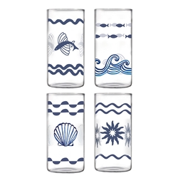Porto Nautilus Set of 4 Hi Ball Tumblers 500ml