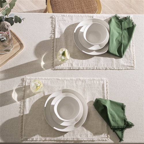 Ecology Fray Tablecloth Flax