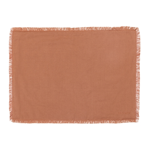 Ecology Fray Set of 4 Placemats Clay