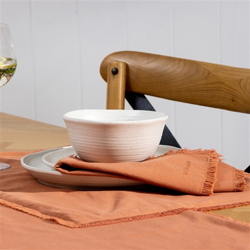 Ecology Fray Set of 4 Placemats Clay