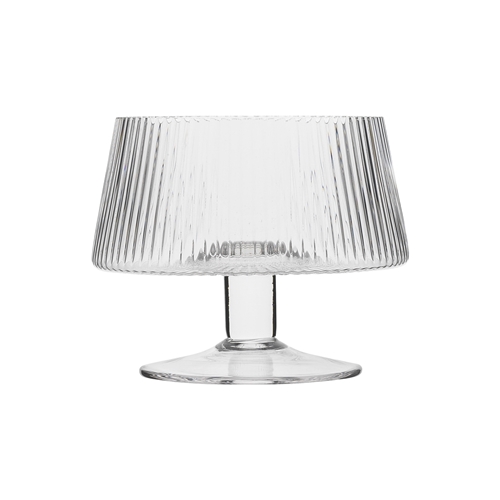 Ecology Classic Set of 4 Footed Bowls Ridged 10cm