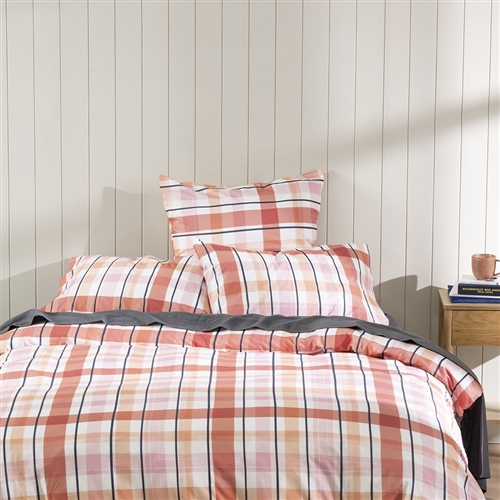 Isla Check Quilt Cover King