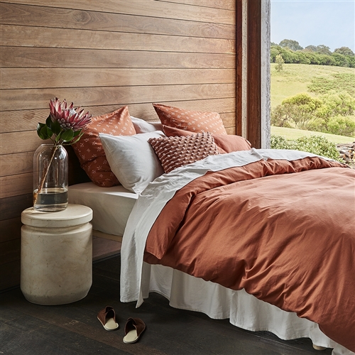 Dream Quilt Cover Queen Clay