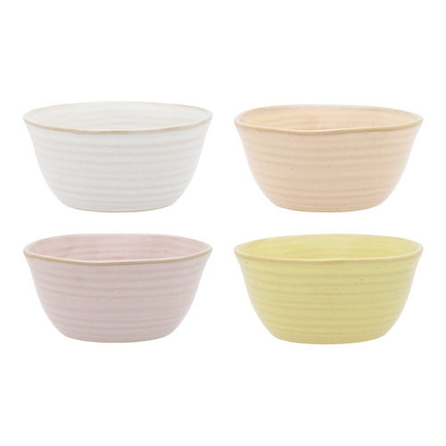 Ecology Ottawa Set of 4 Rice Bowls 13.5cm Assorted Seasonal Colours