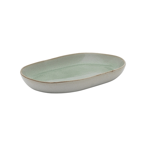 Ecology Galet Shallow Oval Bowl 22cm Sage