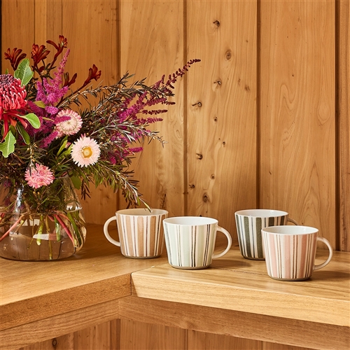 Chalk S4 Mugs 260ml Two Stripe