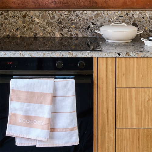 Fold S3 Tea Towel 50x75 Rose