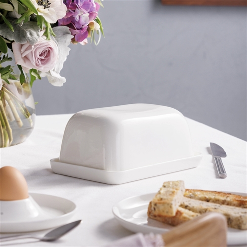 Canvas Butter Dish w/ Tray