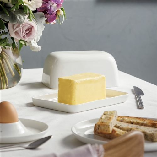 Canvas Butter Dish w/ Tray